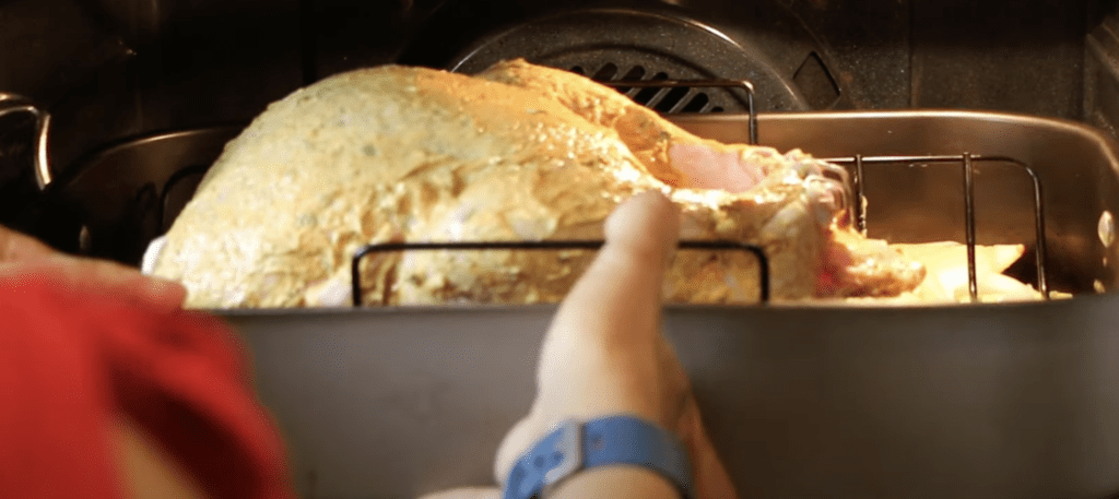 baking a thanksgiving turkey